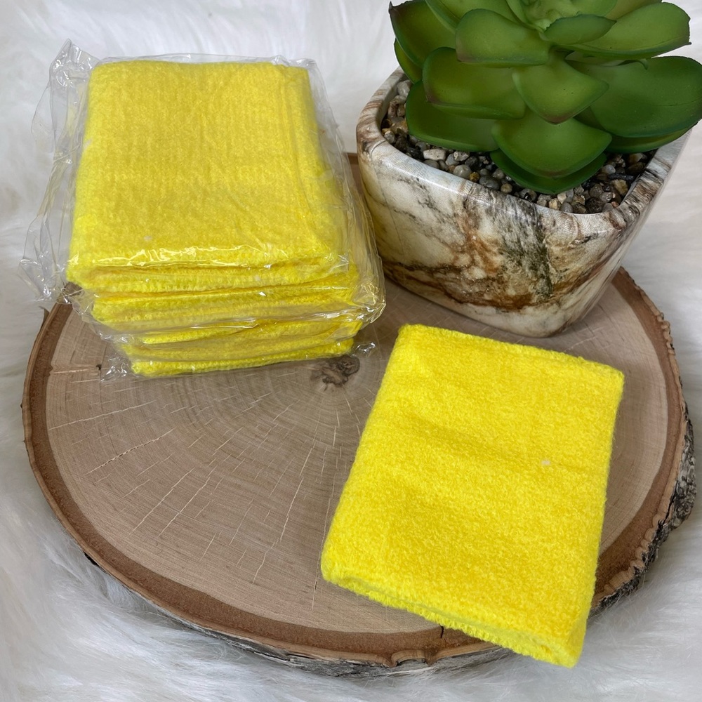 Lot 14 Pair Yellow Elastic Sweatbands New Unisex